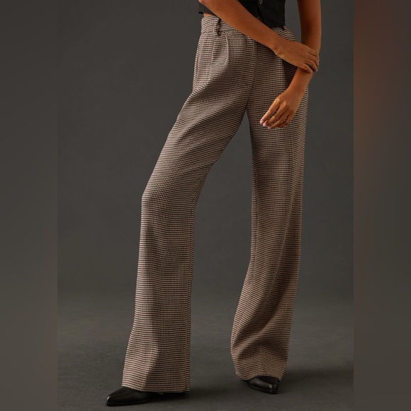 NWT Anthropologie Favorite Daughter The Favorite Pants Houndstooth Z123 - Picture 1 of 5